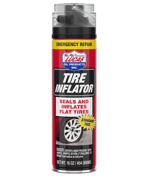 Lucas Oil Products has officially introduced a new essential roadside safety product just in time for the Winter travel season. The Lucas Tire Inflator is an easy-to-use, non-flammable tire inflator and sealer for use in all passenger vehicles to quickly seal punctures and re-inflate a damaged tire.