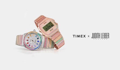 Timex x Judith Leiber: with more than 900 Swarovski crystals hand-applied, this vibrant and colorful collaboration brings sparkle from the runway to the wrist