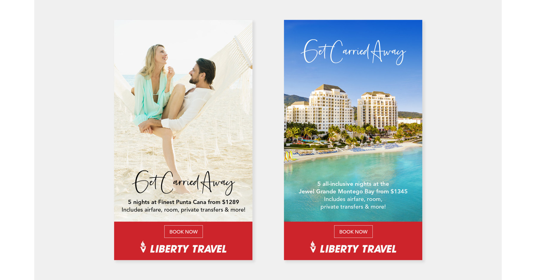 Liberty Travel Celebrates 70th Anniversary with Re-Launch of “Get Carried Away” All-In-One Packages