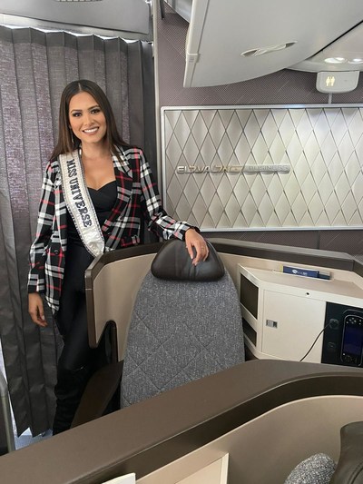 Miss Universo Andrea Mazza se va de viaje a Israel para la competencia (PRNewsfoto / EL AL Israel Airlines Ltd.)