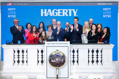 Hagerty (NYSE: HGTY) Rings The Opening Bell®. CEO McKeel Hagerty (L) is joined by NYSE Vice Chairman and Chief Commercial Officer John Tuttle (R). (Photo Credit: NYSE)