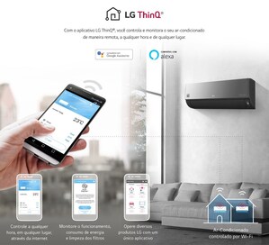 Design moderno e inteligência artificial são diferenciais do ar-condicionado LG Dual Inverter Voice ArtCool