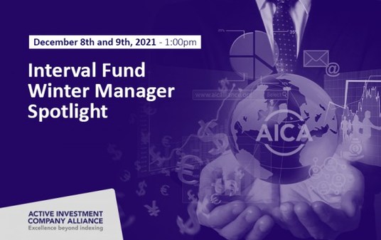 REGISTER NOW: Dec 8th and 9th AICA's Winter Interval Fund Manager Spotlight 4 Panels Free for Qualified Attendees - Vimarsana News
