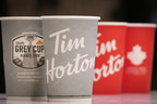 Tim Hortons iconic red cups going grey in Hamilton to celebrate the Canadian Football League's 108th Grey Cup at Tim Hortons Field in Hamilton