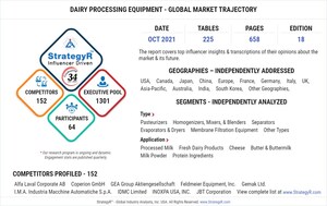New Study from StrategyR Highlights a $11.9 Billion Global Market for Dairy Processing Equipment by 2026
