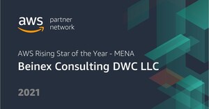 Beinex wins Amazon Web Services 2021 Rising Star Consulting Partner of the Year - MENA Award