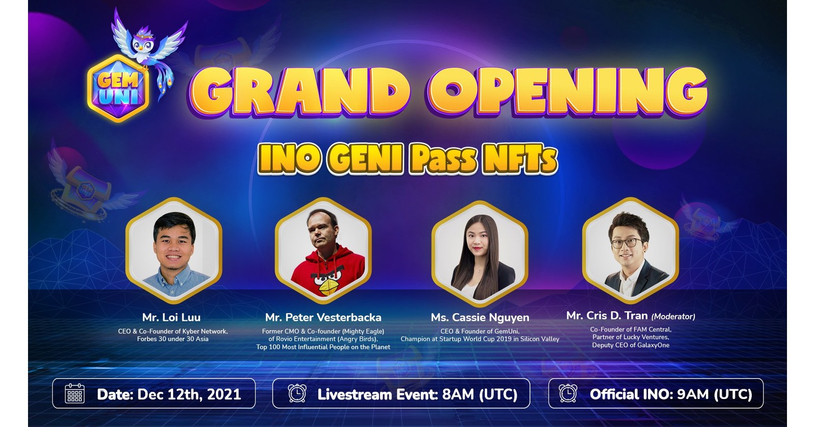 GemUni lanceert een gedecentraliseerd universum van Casual Games en wordt geadviseerd door de medeoprichter van Angry Birds