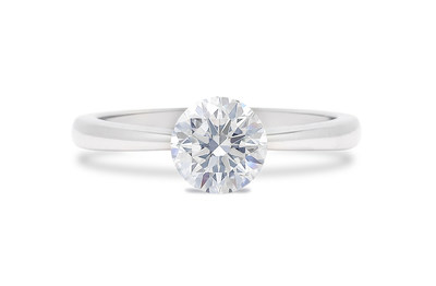 Floating diamond ring on sale setting