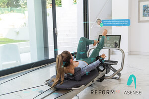 Reform RX Put "asensei inside" Connected Pilates Reformer Enabling Form Tracking And Real-Time Coaching