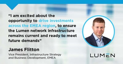 Lumen Appoints James Flitton as Vice President of Infrastructure Strategy and Business Development for EMEA (PRNewsFoto/Lumen Technologies)