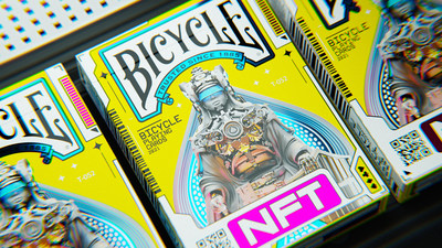 First-ever NFT "Genesis Collection" featuring Bicycle Playing Cards' iconic cards transformed 1000 years into the future by artist Adrian Valenzuela