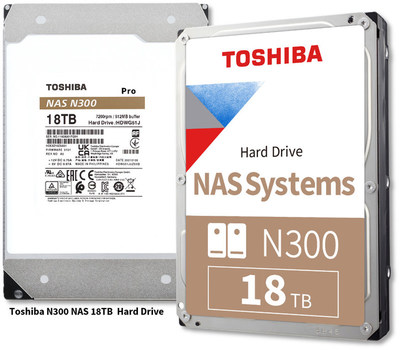 Toshiba Unveils New N300 NAS 18TB Hard Disk Drives Series