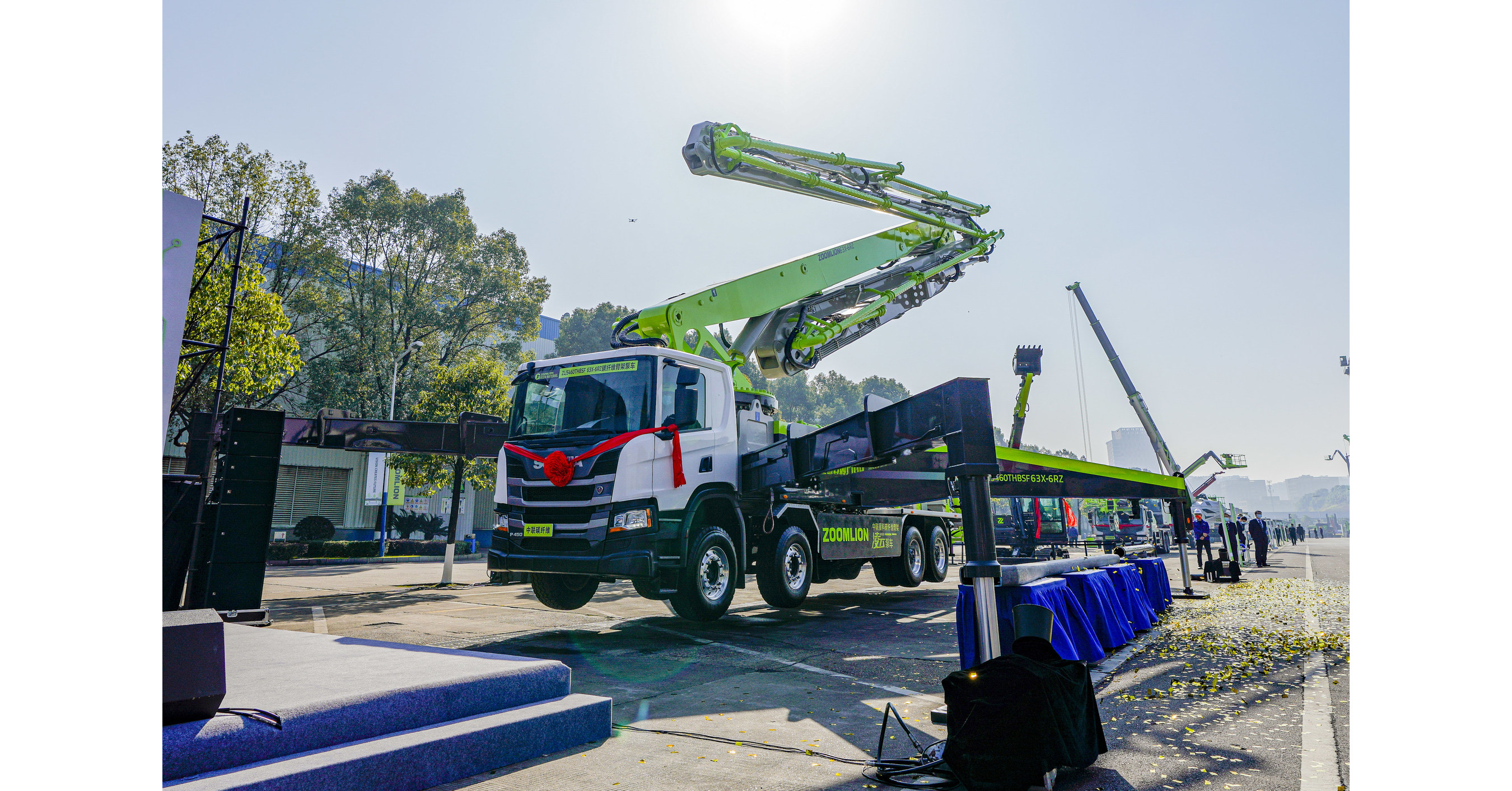 Zoomlion presenta una tecnolog&iacute;a pionera en materiales compuestos de fibra de carbono