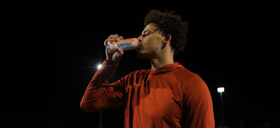 Optimum Nutrition signed college basketball forward Christian Bishop for the launch of its new Orange Blast flavor of AMIN.O. ENERGY® Plus Electrolytes Sparkling Hydration Drink