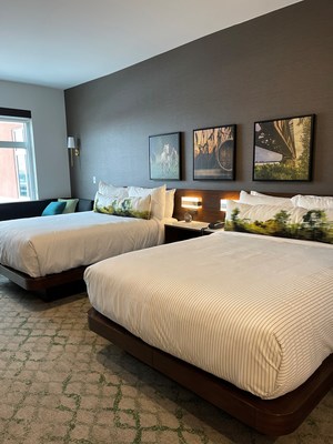 Cambria Hotel Louisville Downtown-Whiskey Row guest room.
