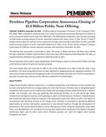 Pembina Pipeline Corporation Announces Closing of $1.0 Billion Public Note Offering (CNW Group/Pembina Pipeline Corporation)