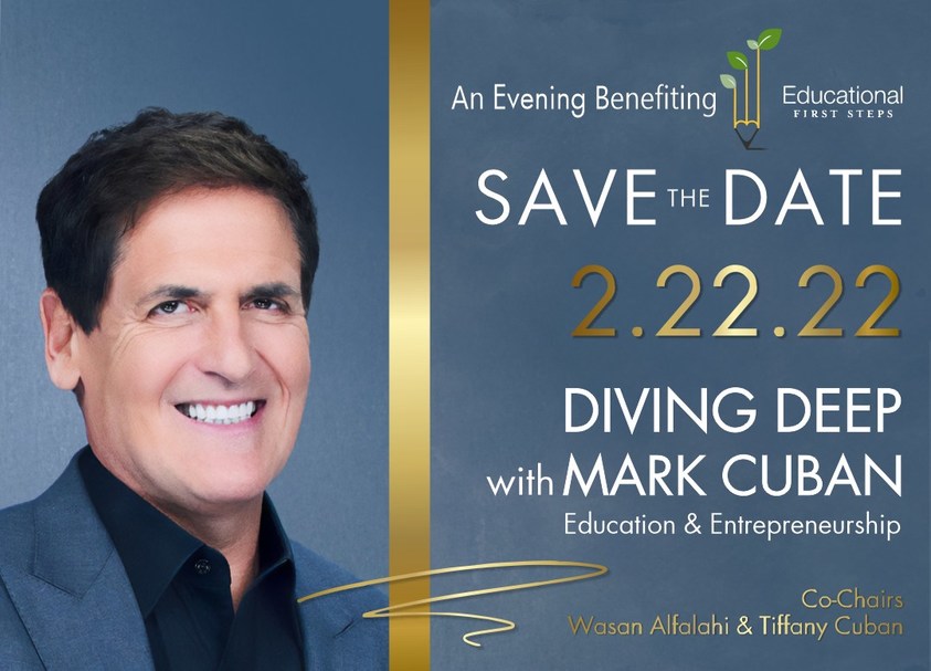 Mark Cuban Talks Education And Entrepreneurship At Evening Benefit Supporting Educational First Steps On February 22, 2022 - Vimarsana News