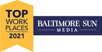 Baltimore Sun Names Audacious Inquiry a Winner of the Baltimore Metro Area Top Workplaces 2021 Award