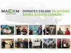 Maxim Truck &amp; Trailer Donates $50,000 to 10 Food Banks Across Canada