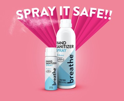 Breathe Skin Sanitizer – Spray Safe