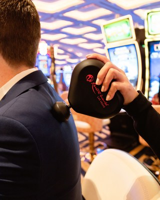 Therabody products will be available to Resorts World Las Vegas visitors, including Theragun mini service from licensed massage therapists on the casino floor.