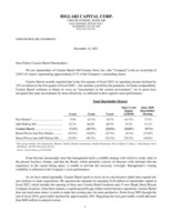 Biglari Capital Corp. Issues Letter To Shareholders Of Cracker...