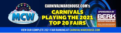 View the complete 2021 Fair ranking at CarnivalWarehouse.com
