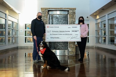 Champion Petfoods shares its donation with Edmonton Humane Society