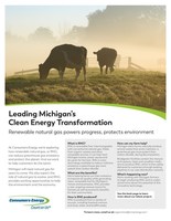 Consumers Energy and Swisslane Farms Partner to Deliver Renewable Fuel for Michigan