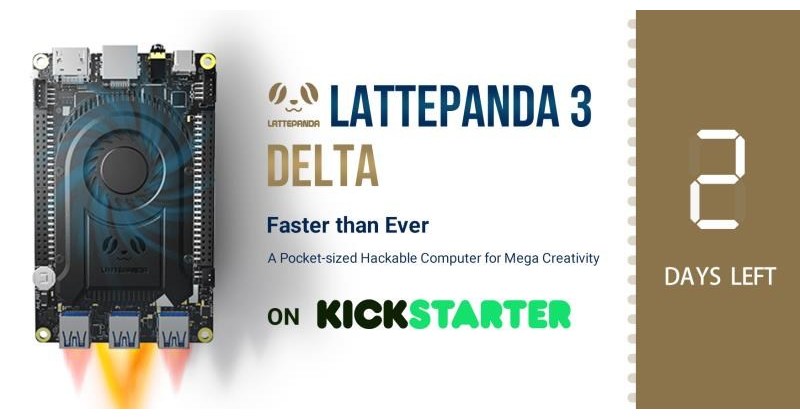 LattePanda 3 Delta Surpasses Kickstarter Crowdfunding Goal by 400 Percent