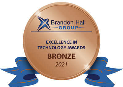 2021 Brandon Hall Group, Prix d'excellence en technologie - "Meilleure avancée dans la technologie de gestion de l'apprentissage » (Trivie)