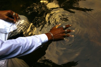 LeXander Bryant.  Wash Away My Fears 001, 2020. Archival pigment print, 27 x 40 1/2 in. Courtesy of the artist. © LeXander Bryant