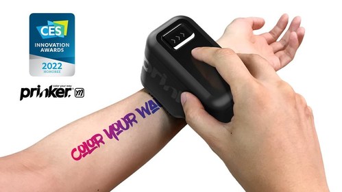 CES 2022: Prinker M -- Digital Temporary Tattoos with One Stroke