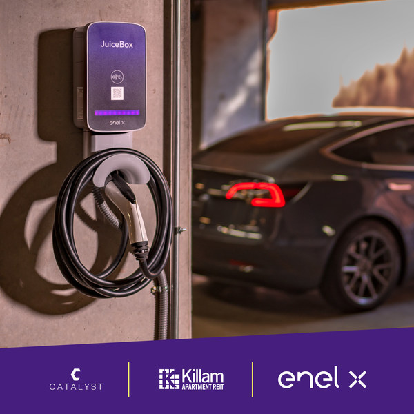 Smart charging leader Enel X and agency partner Catalyst Sales and Marketing are expanding electric vehicle (EV) charging solutions for multi-unit dwellings with Killam Apartment REIT, one of Canada’s largest multi-residential landlords.