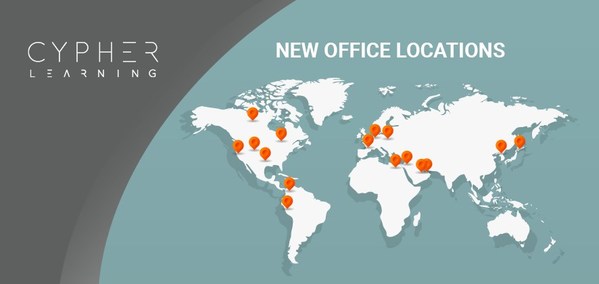 In 2021, CYPHER LEARNING opened new office locations across the world.