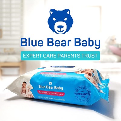 Blue Bear Protection Baby Wipes