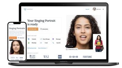 The new GoodTrust service, Singing Portraits, is the latest in a line of AI products to help people preserve and enhance their digital legacy of priceless memories.