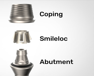 The 3 parts of the RODO Abutment System