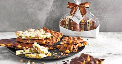 At the new Läderach store, visitors can experience the joy of fresh chocolate through more than 85 varieties, including its iconic fresh chocolate bark - "FrischSchoggi" as seen here.