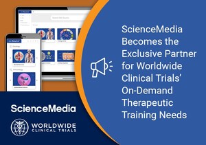 ScienceMedia Becomes the Exclusive Partner for Worldwide Clinical Trials' On-Demand Therapeutic Training Needs
