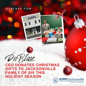 DuBlasé CEO Brings Christmas Cheer to Jacksonville Family of Six This Holiday Season With Gift Donations