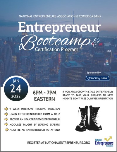 NEA Comerica Entrepreneur Bootcamp & Certification