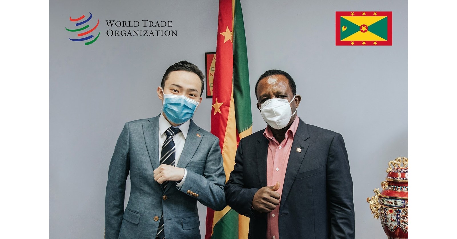 Justin Sun wird vom Au&szlig;enministerium zum WTO-Botschafter f&uuml;r Grenada ernannt