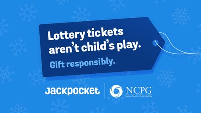 Jackpocket lottery app joins the National Council on Problem Gambling's  2021 Gift Responsibly Campaign to promote the reminder that “lottery tickets aren’t child’s play.