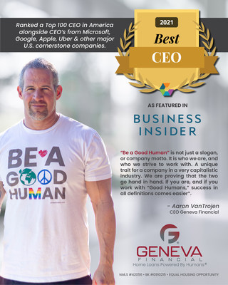 Geneva Financial’s Aaron VanTrojen Named in Top 100 CEOs in America 2021 List