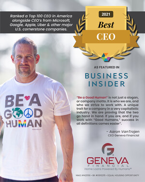 Geneva Financial's Aaron VanTrojen Named in Top 100 CEOs in America 2021 List