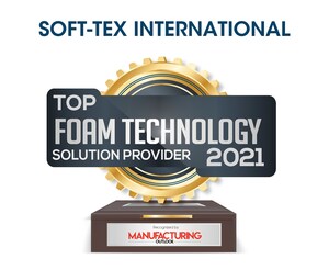 Soft-Tex International Recognized as Top Foam Technology Solution Provider for 2021 by Manufacturing Outlook