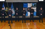 Six aspirants policiers autochtones diplômés de l'École nationale de police du Québec