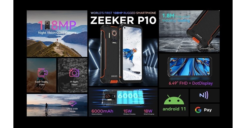 Not just 108MP: ZEEKER P10 Features a Leading Camera System in Rugged Phones Not just 108MP: ZEEKER P10 Features a Leading Camera System in Rugged Phones