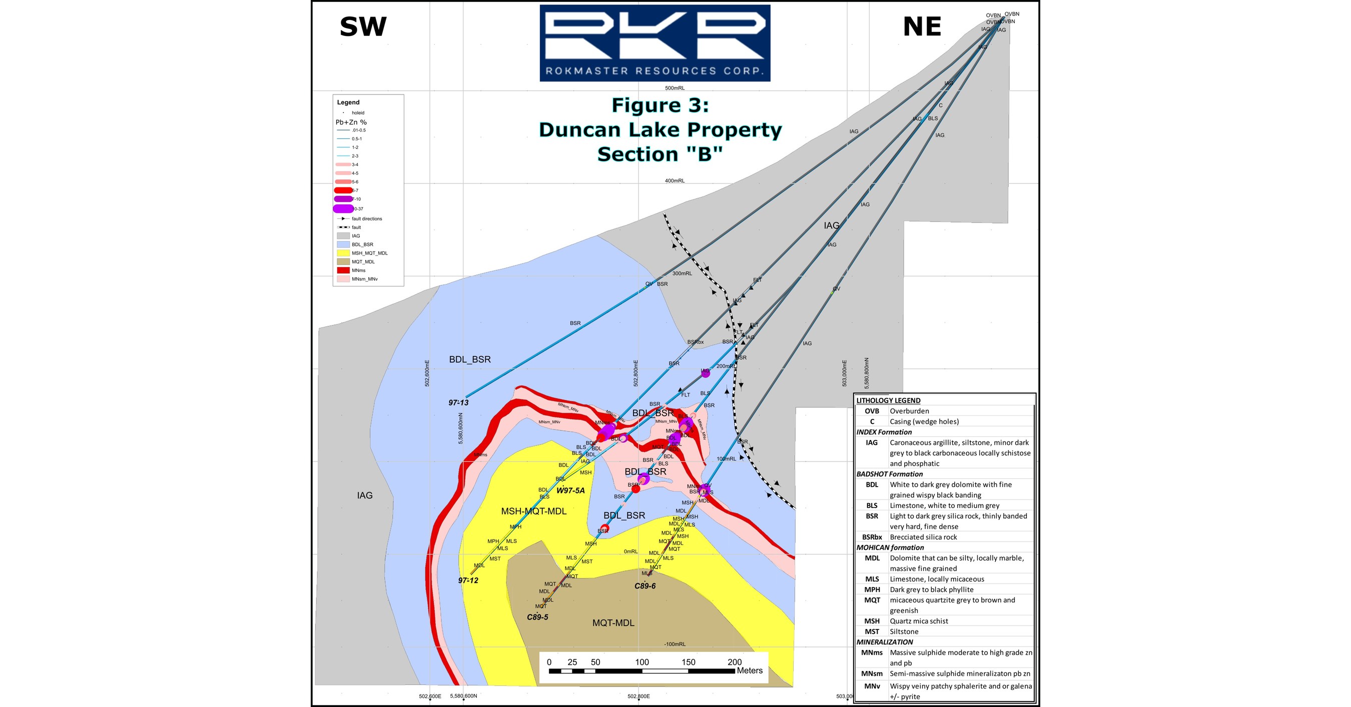 Rokmaster Updates Its Advanced Stage Duncan Lake Zn-Pb-Ag Project